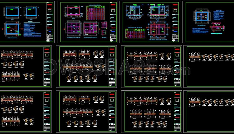 385. Free Download of Structural CAD Drawings for 12.4m x 16.1m Reinforced Concrete Townhouse (1)
