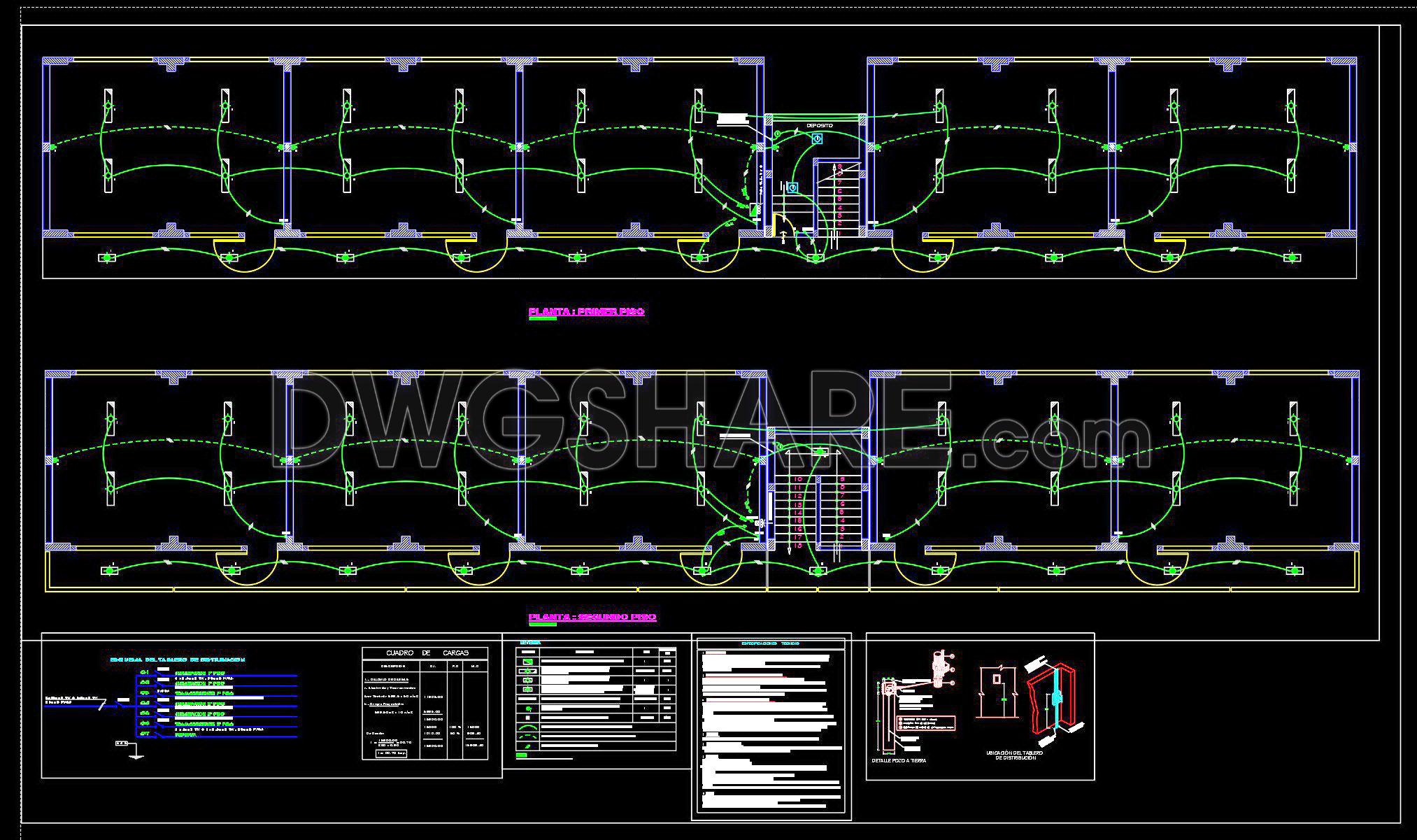 39. Free Download CAD Drawings of a 3-Storey Classroom Building Design Project (3)