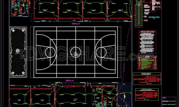 40. Free Download CAD Drawings of the Colegio Santa Cruz School Project – Huaura