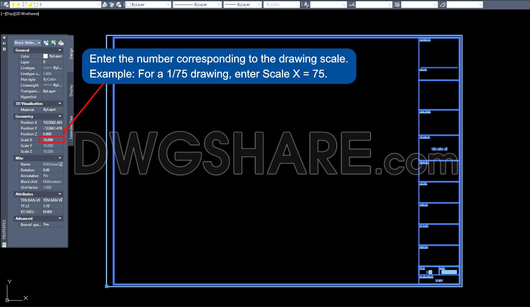 41. Free Download Drawing Title Block with Automatic Metric Scale Update (1)