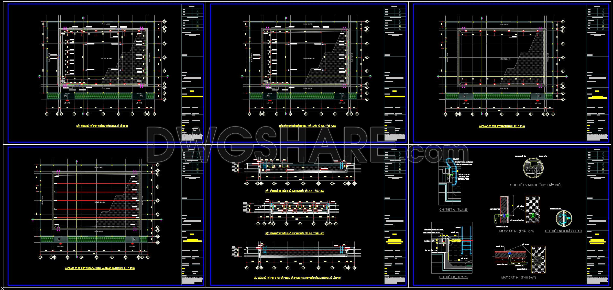 47. Download Detailed Swimming Pool Cad Drawings (22.8x31.5m) – Full ...