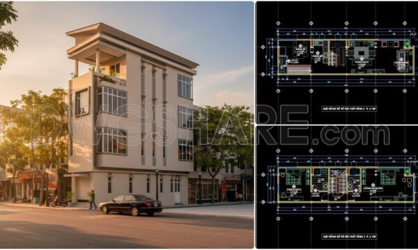 6 months ago
                

                
             514476. Download CAD Design Drawings for a 3-Story House with Dimensions 4.3m x 16.4m