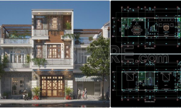 5 months ago
                

                
             550479. Free CAD Plans for a 3-Storey House with 2 Bedrooms