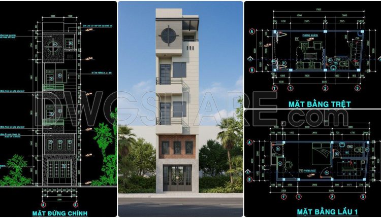 481.-free-cad-drawings-of-a-4-storey-house-with-3-bedrooms-1