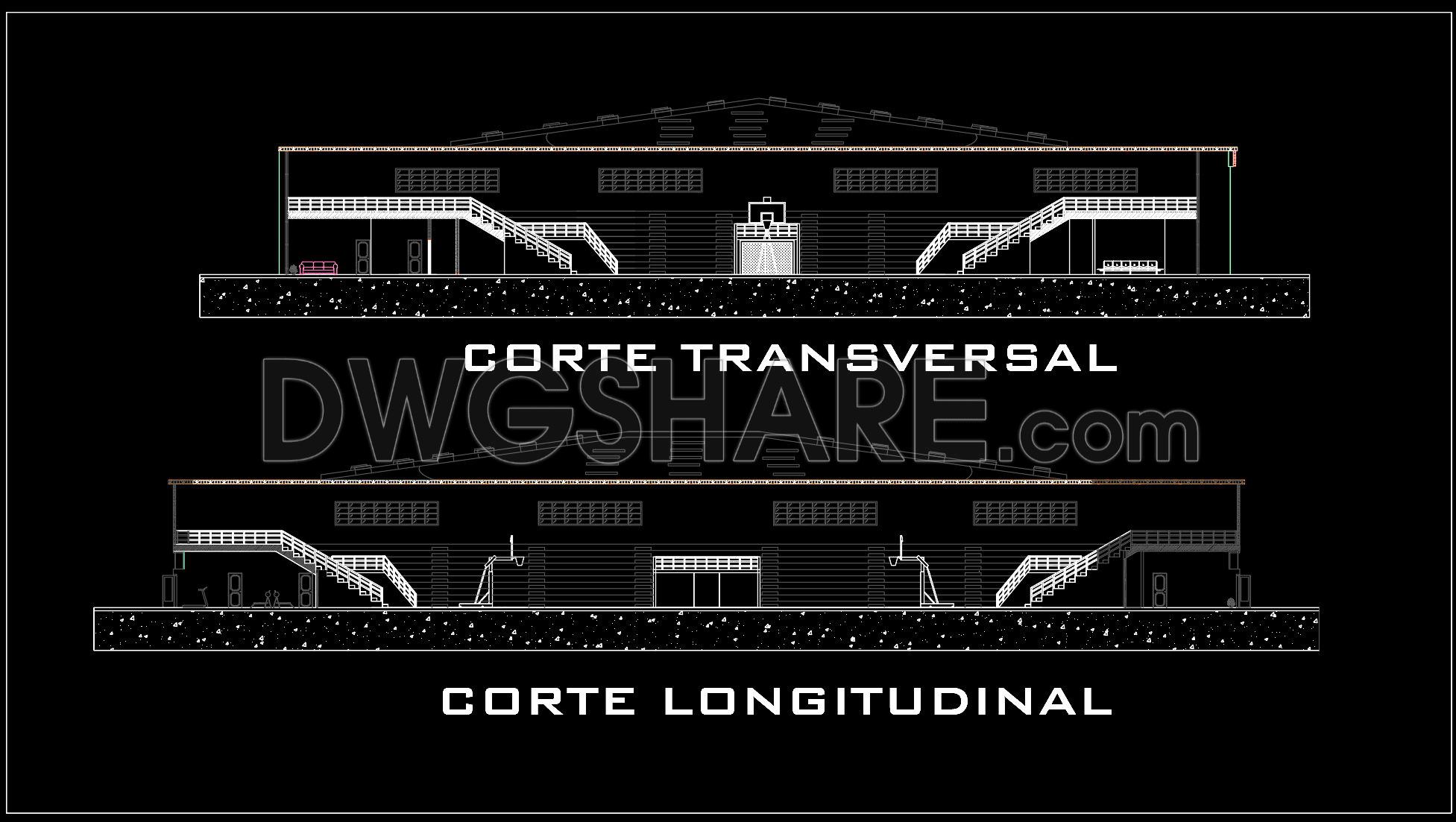 50. Basketball Court Arena CAD File – Complete Architectural Layout DWG (2)