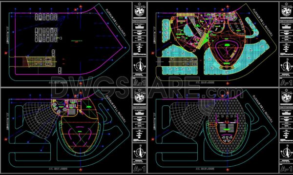 50. Free Download Cultural Center Design Project CAD Drawings