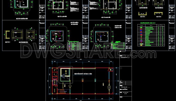 53. Free Download CAD Drawing of Bank Branch Vault Layout (1)