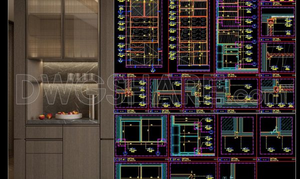 6 months ago
                

                
             1,031590. Free Download Bedroom Minibar and Wine Cabinet CAD Drawings