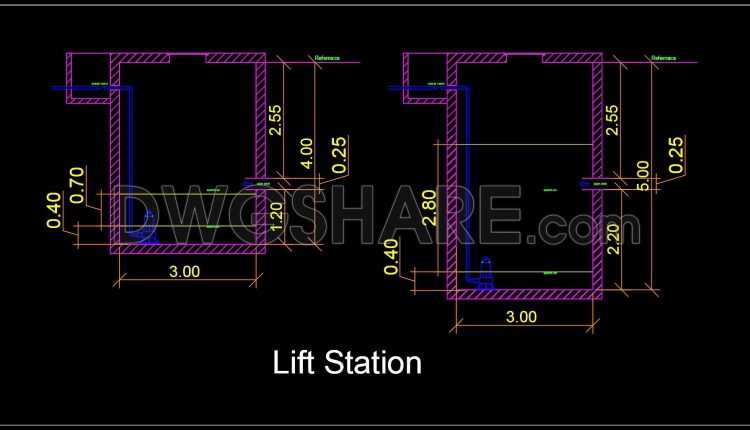 683.-lift-station-section-drawing-dwg-for-autocad-free-download