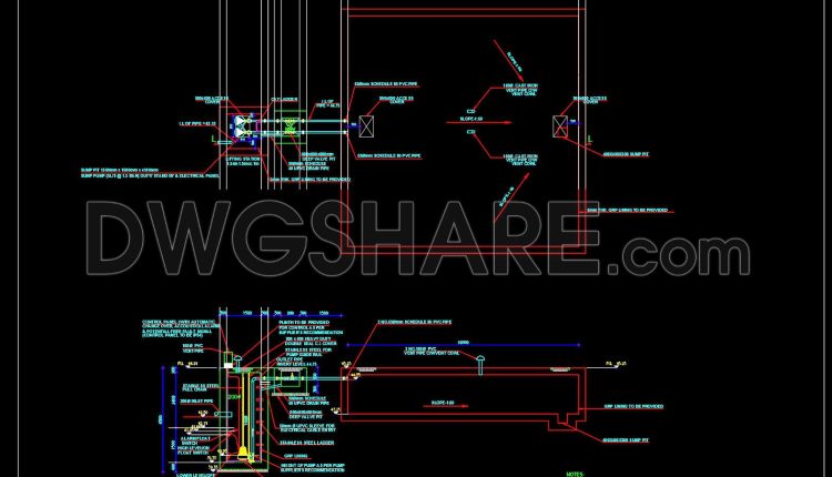 684. Lifting Station Construction Details CAD DWG – Free Download (1)