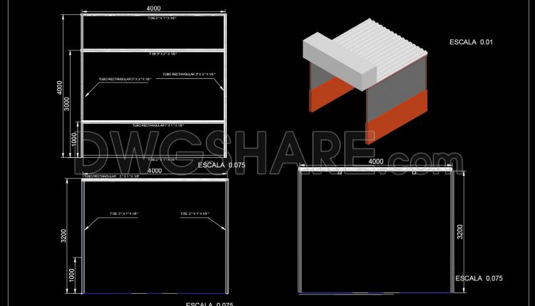 688.-market-stall-elevation-details-cad-template-dwg-free-download