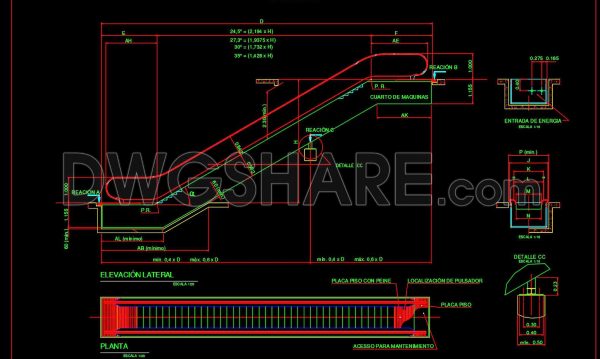 5 months ago
                

                
             637690. Mechanical Escalator Structural Details CAD DWG – Free Download