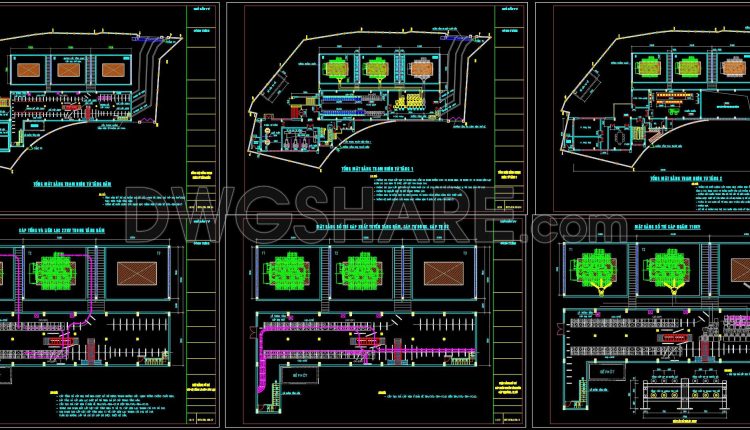70. Cad Drawings Of 110kv Power Plant Design With Gis Substation (1)