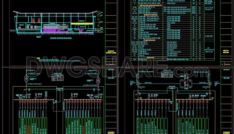 70. Cad Drawings Of 110kv Power Plant Design With Gis Substation (4)