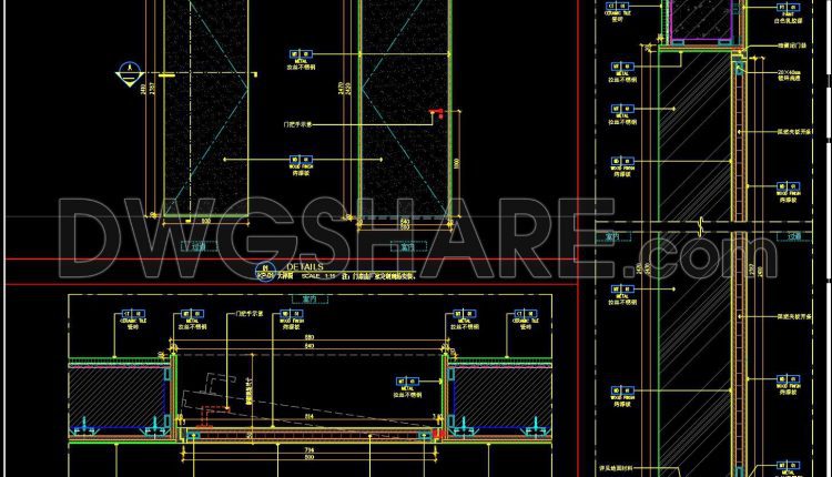 820.-free-download-detailed-cad-drawings-of-modern-interior-glass-door-with-metal-frame