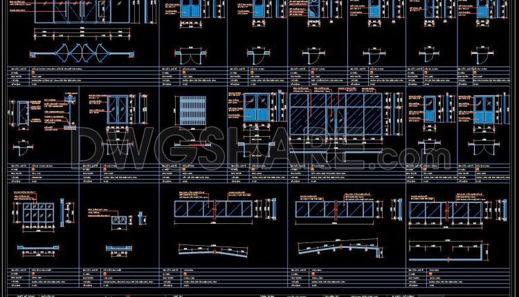 822.-free-download-detailed-cad-drawings-of-aluminum-glass-doors-entrance-doors-and-windows-for-residential-buildings