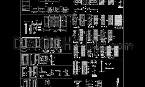 5 months ago
                

                
             827824. Free Download Detailed CAD Drawings of Interior Wooden Doors with Full Dimensions