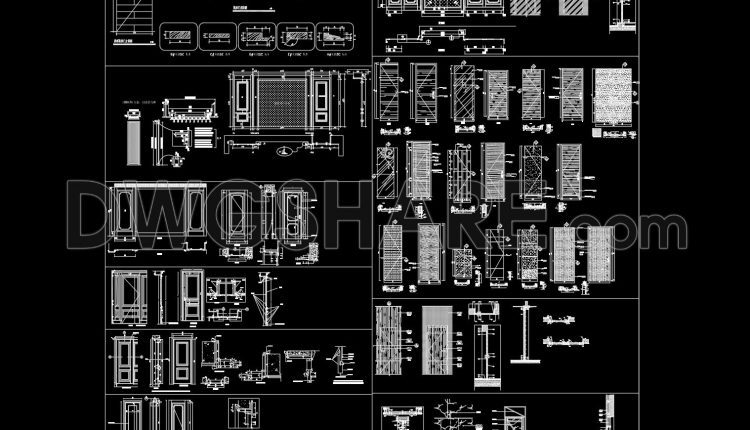 824.-free-download-detailed-cad-drawings-of-interior-wooden-doors-with-full-dimensions