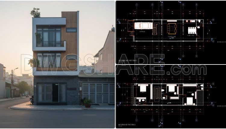 847. Free Download Architectural Floor Layout Plans For A 3-storey Townhouse (1)