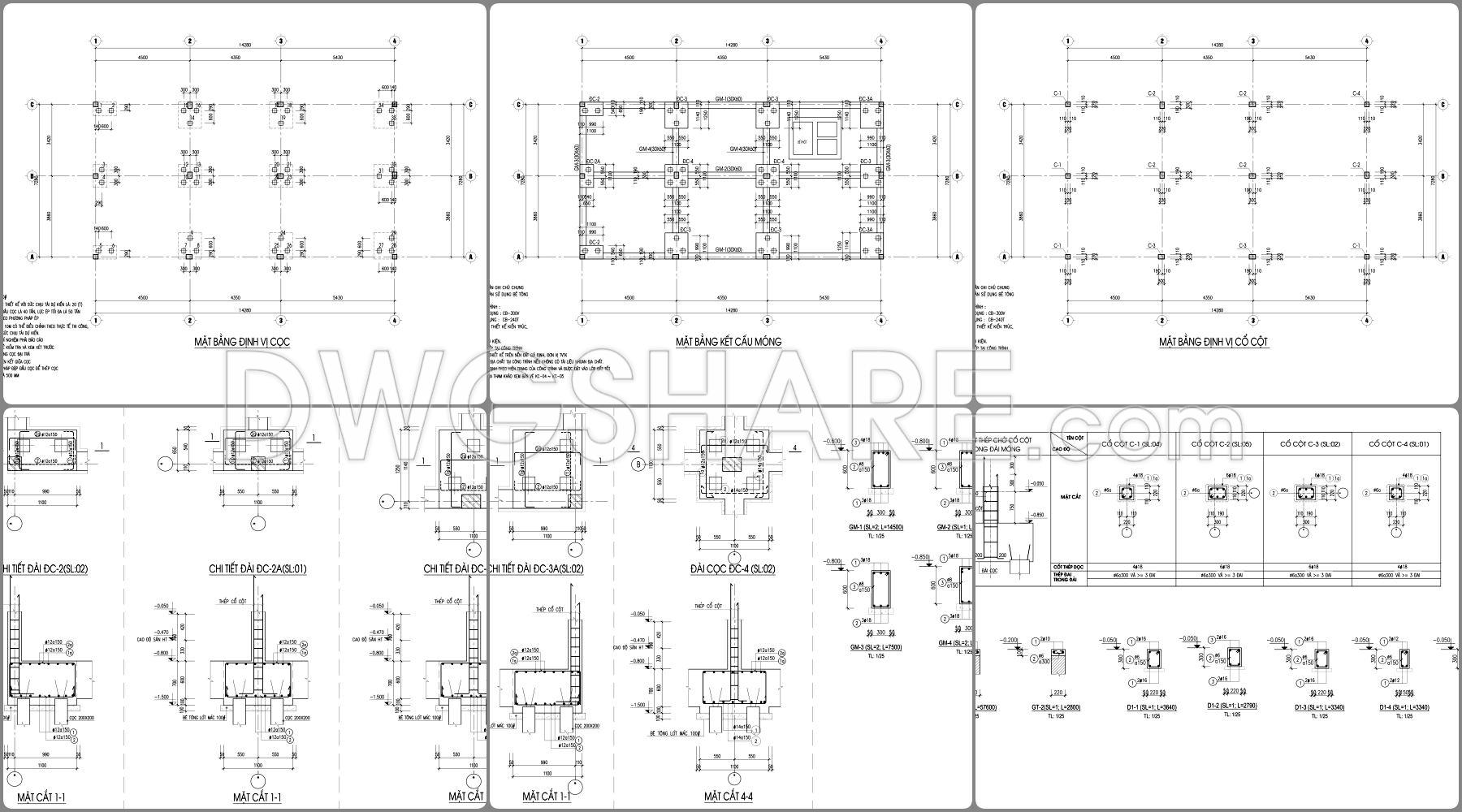 869. Download Full Construction Design Cad Drawings For A 3-storey House (7.5m X 16m) (13)