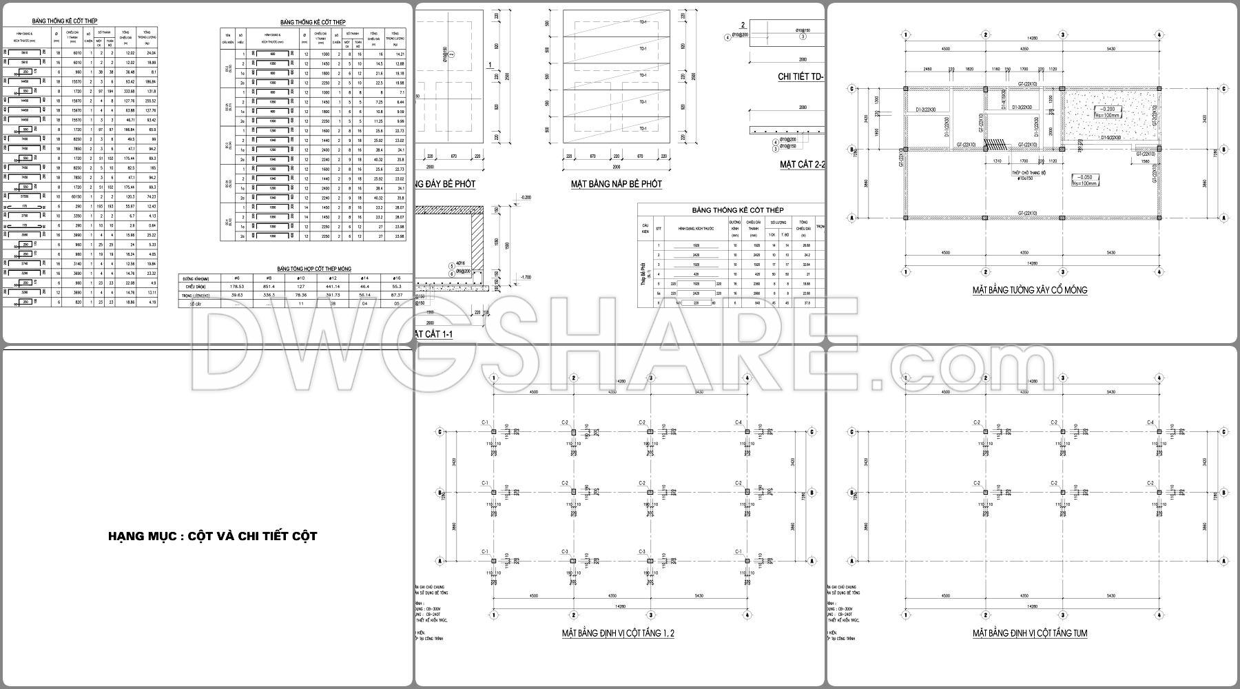 869. Download Full Construction Design Cad Drawings For A 3-storey House (7.5m X 16m) (14)