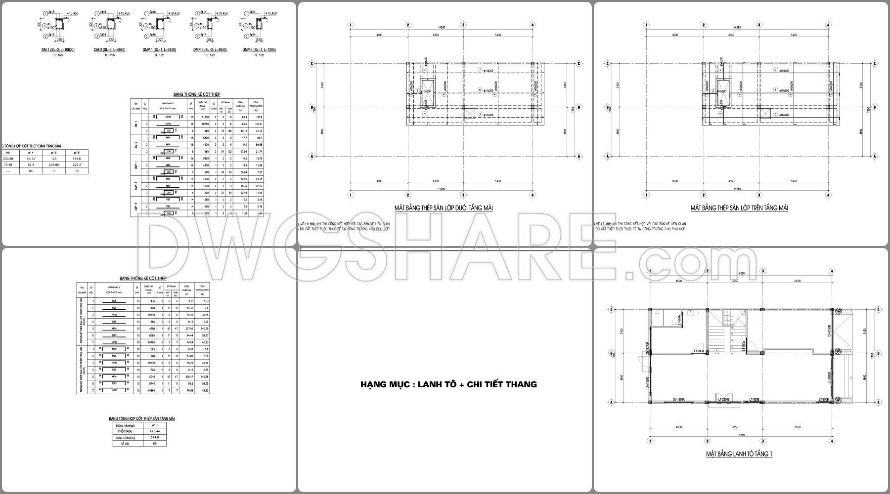 869. Download Full Construction Design Cad Drawings For A 3-storey House (7.5m X 16m) (19)