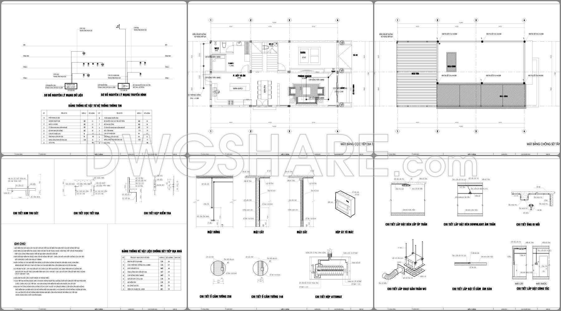 869. Download Full Construction Design Cad Drawings For A 3-storey House (7.5m X 16m) (23)
