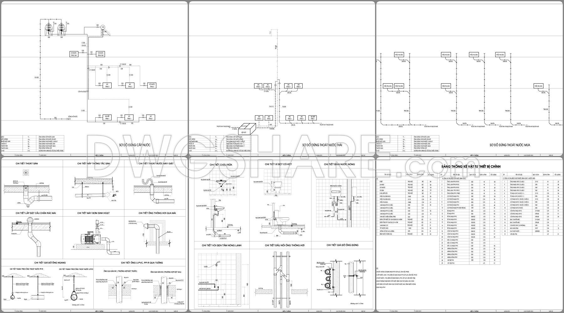 869. Download Full Construction Design Cad Drawings For A 3-storey House (7.5m X 16m) (26)
