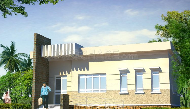 06. Cad Drawings For The Design Of A Commune Central Post Office With A Floor Area Of 8.7 M × 12.7 M (4)