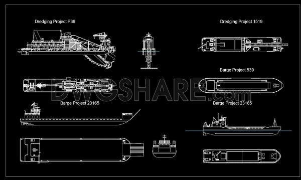 5 months ago
                

                
             235125. Free Download Dredging Barge AutoCAD DWG Drawings