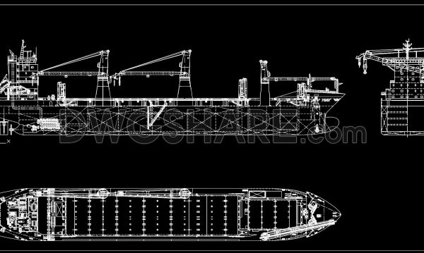126. Free HHL New York Cargo Vessel CAD Drawings DWG