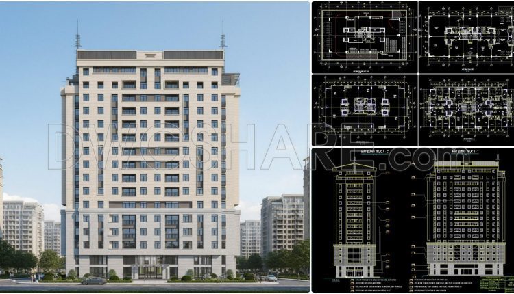 127. Download Complete CAD Files – AFC Office & Residential Tower Design (6)