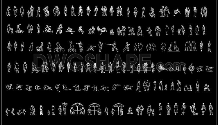 137. Download People CAD Blocks – Architecture Human Scale Figures DWG (1)
