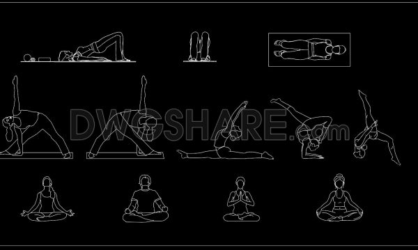 4 months ago
                

                
             2,166138. Yoga Human Figures CAD Blocks – Exercise & Wellness Poses DWG