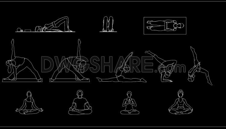 138.-yoga-human-figures-cad-blocks-exercise-wellness-poses-dwg