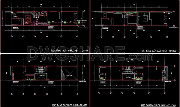 5 months ago
                

                
             267151. CAD drawings detailing the design of water supply and drainage systems for a 2-story townhouse