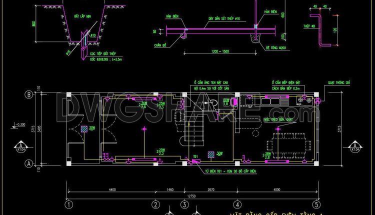 153. Free Download Electrical Design Drawings for a 4-Story Townhouse (5)