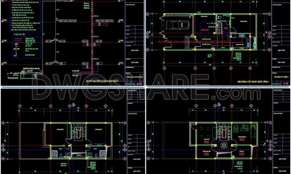 4 months ago
                

                
             318155. CAD drawings detailing the design of water supply and drainage systems for a 3-story townhouse