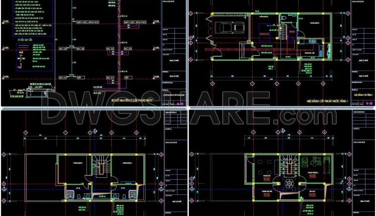155.-cad-drawings-detailing-the-design-of-water-supply-and-drainage-systems-for-a-3-story-townhouse-1