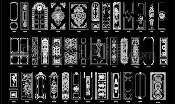 4 months ago
                

                
             881167. Free CAD Blocks Download European & French Carved Wall Panel Molding