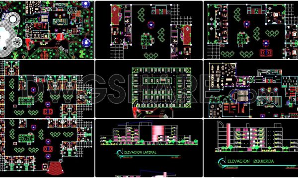 4 months ago
                

                
             1,523170. Download 5-storey hotel architectural drawings including floor plans, elevations, and sections