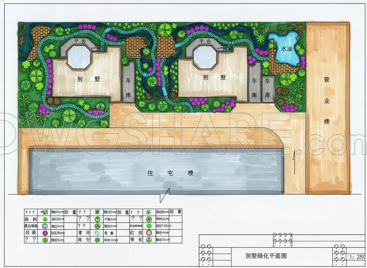 196. Free Courtyard Landscape Planting CAD Drawings – Construction Details (1)