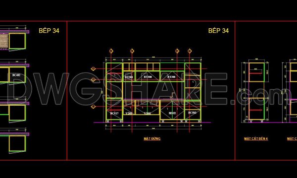 4 months ago
                

                
             185219. Residential Kitchen Cabinet Construction Drawings – Free CAD File