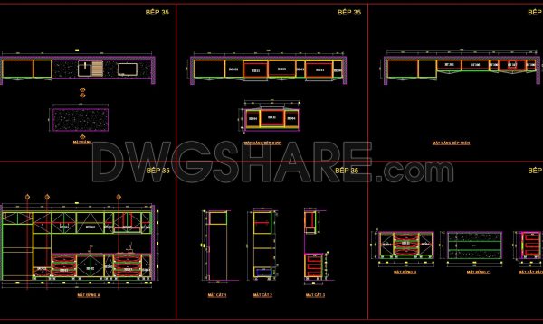 4 months ago
                

                
             277220. Free DWG Files of Modern Kitchen Cabinet Technical Details