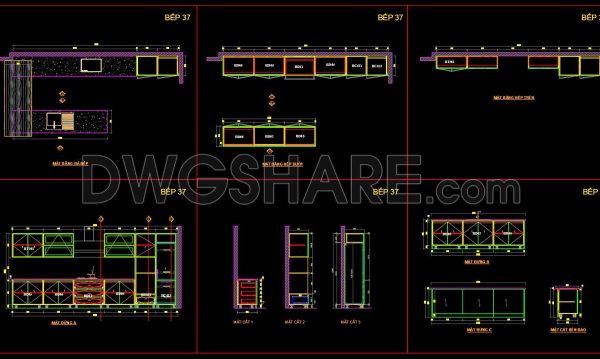 4 months ago
                

                
             239222. Download Free Detailed CAD Drawings of Home Kitchen Cabinets