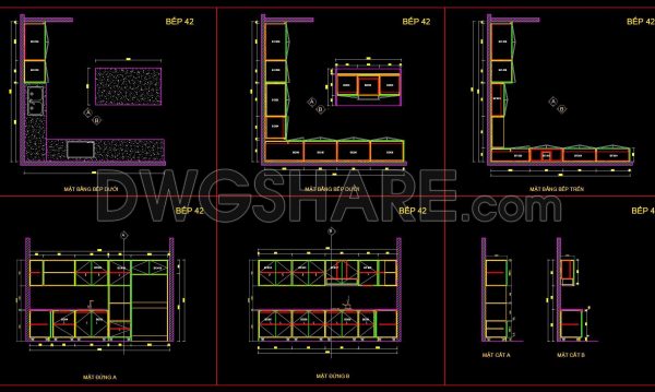 4 months ago
                

                
             259225. Free DWG Files of Modern Kitchen Cabinet Technical Details