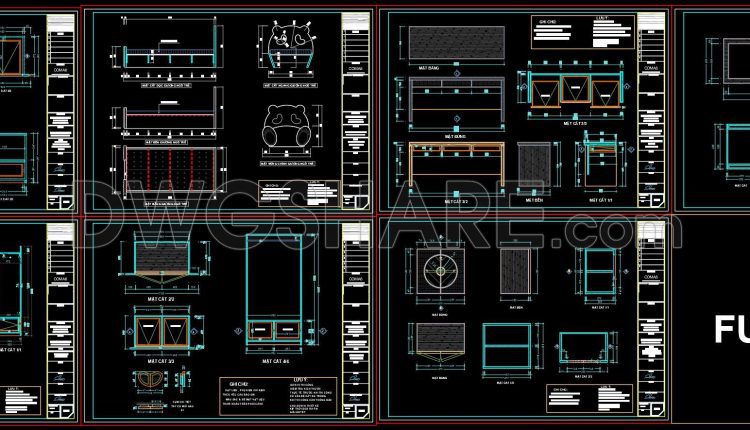 29. Free 15m2 Kids Bedroom Interior Cad Drawings (dwg Download) (2)