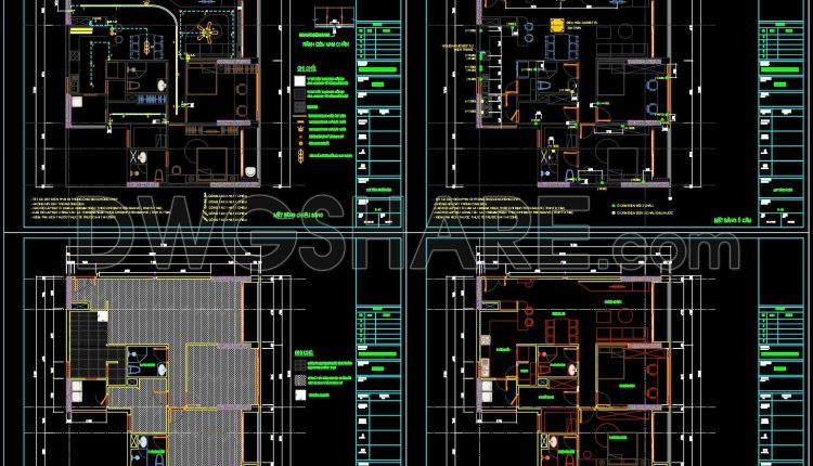 30. Download Full Interior Cad Set For 3-bedroom Apartment (dwg Files) (1)