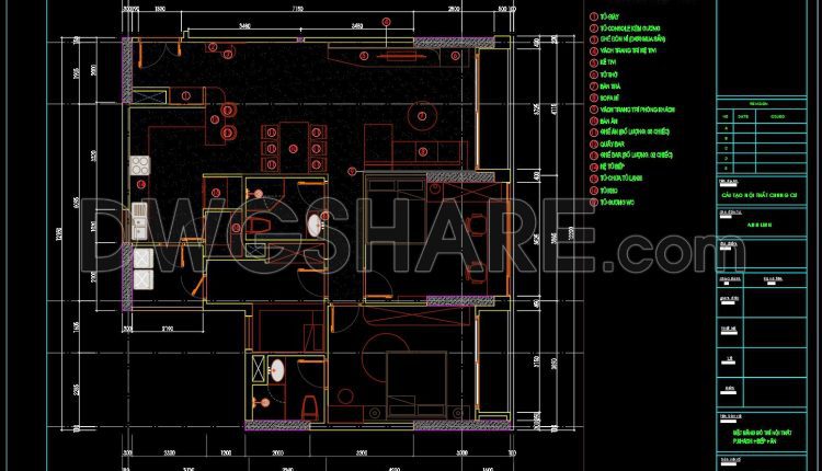 30. Download Full Interior Cad Set For 3-bedroom Apartment (dwg Files) (3)