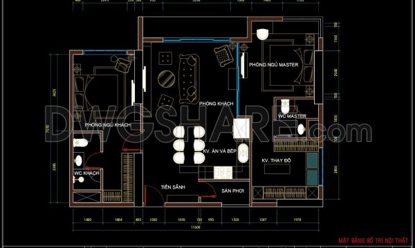 4 months ago
                

                
             683307. Free CAD Apartment Plan – Living Room, Kitchen & Bedrooms Layout